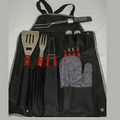 12 Pcs BBQ Apron w/Temp Fork